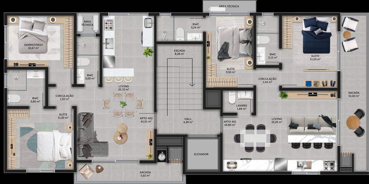 Apartamento à venda com 2 quartos, 76m² - Foto 18