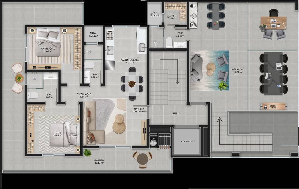 Apartamento à venda com 2 quartos, 76m² - Foto 16