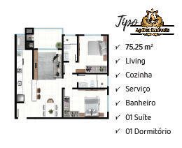 Apartamento à venda com 2 quartos, 75m² - Foto 6