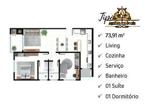 Apartamento à venda com 2 quartos, 75m² - Foto 9