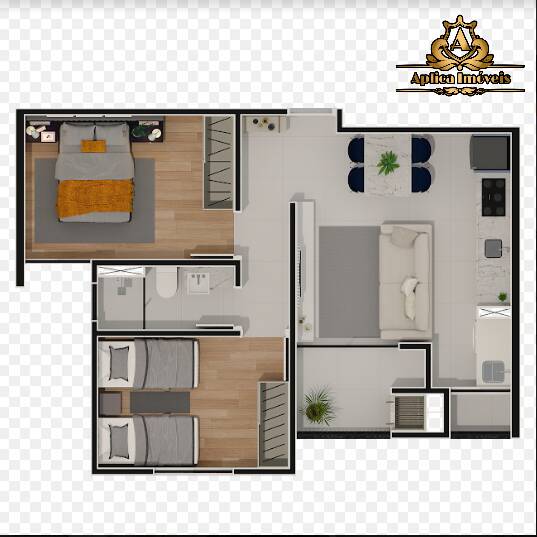 Apartamento à venda com 2 quartos, 56m² - Foto 7