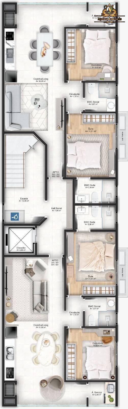 Apartamento à venda com 2 quartos, 70m² - Foto 7