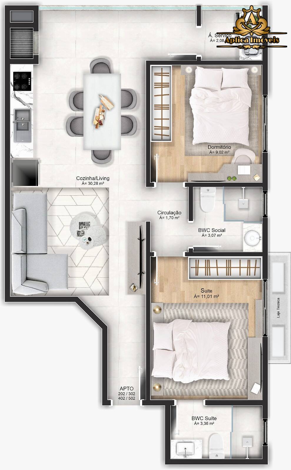 Apartamento à venda com 2 quartos, 70m² - Foto 13