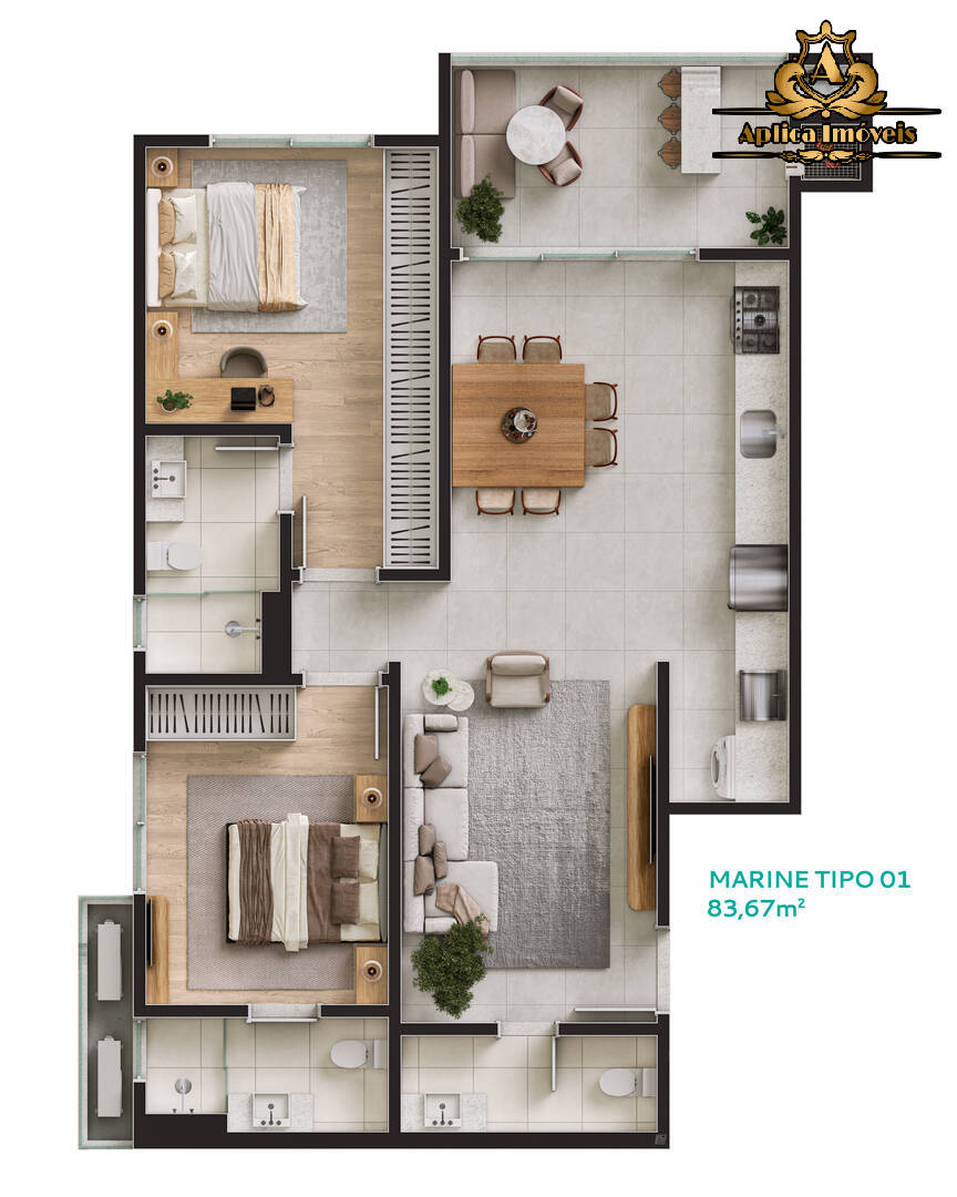 Apartamento à venda com 2 quartos, 106m² - Foto 14