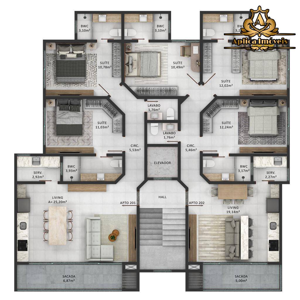 Apartamento à venda com 3 quartos, 100m² - Foto 6