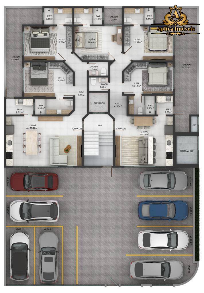 Apartamento à venda com 3 quartos, 100m² - Foto 8