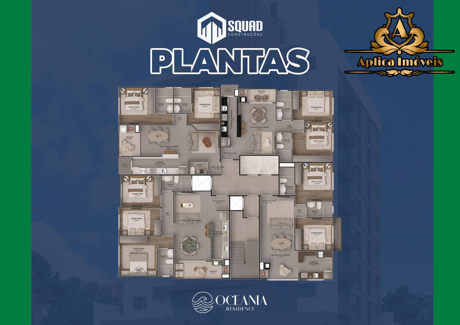 Apartamento à venda com 2 quartos, 62m² - Foto 7