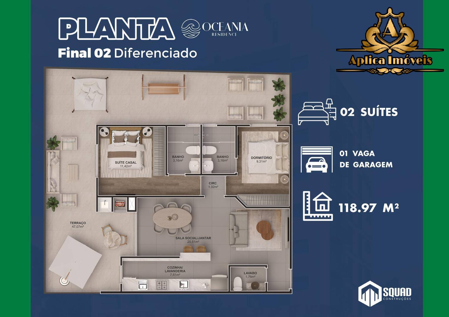 Apartamento à venda com 2 quartos, 62m² - Foto 11