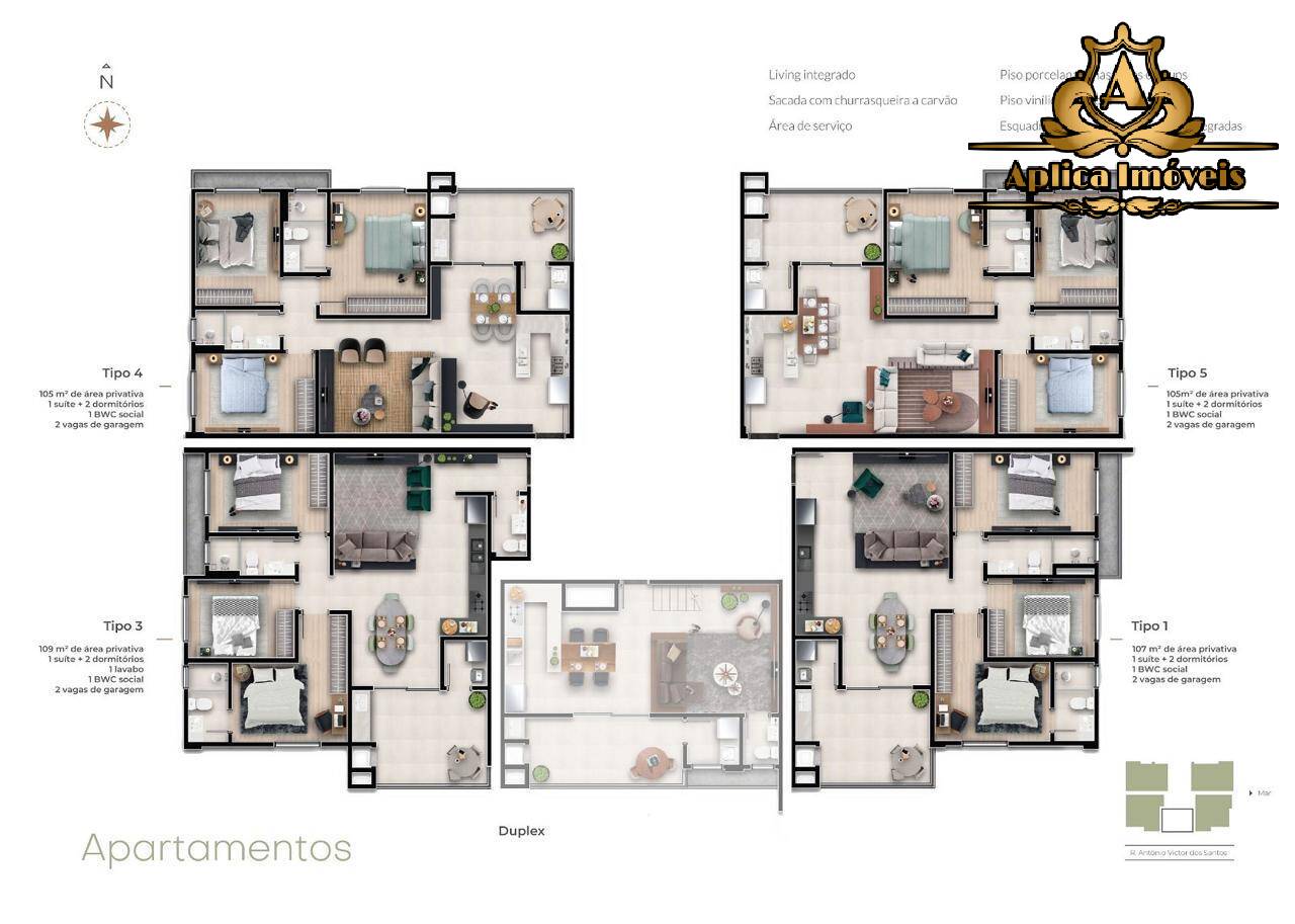 Apartamento à venda com 3 quartos, 105m² - Foto 10