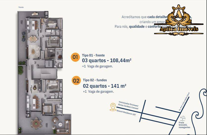 Apartamento à venda com 3 quartos, 108m² - Foto 4