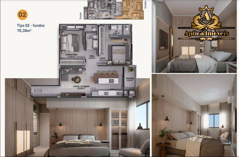 Apartamento à venda com 3 quartos, 108m² - Foto 3